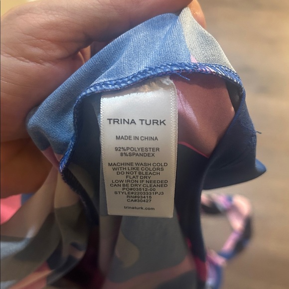 Trina Turk Vibrant Blue and Pink Mini Dress - Picture 7 of 7